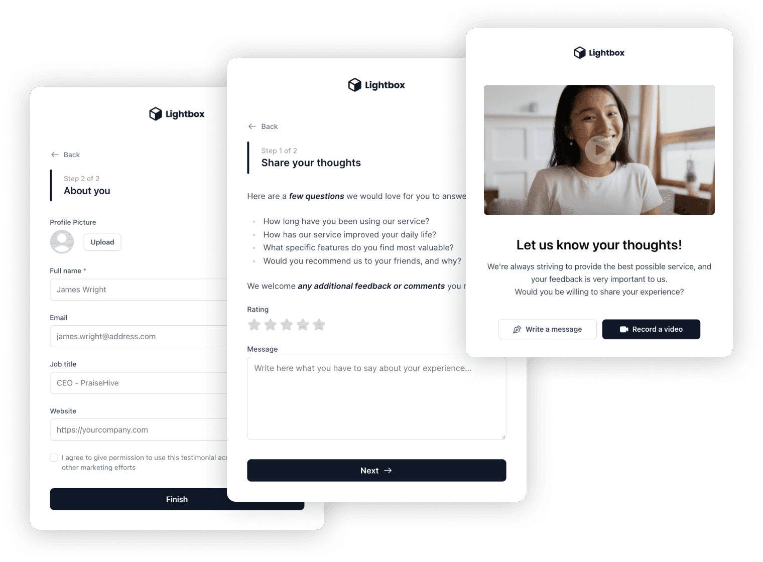 Create your customizable forms