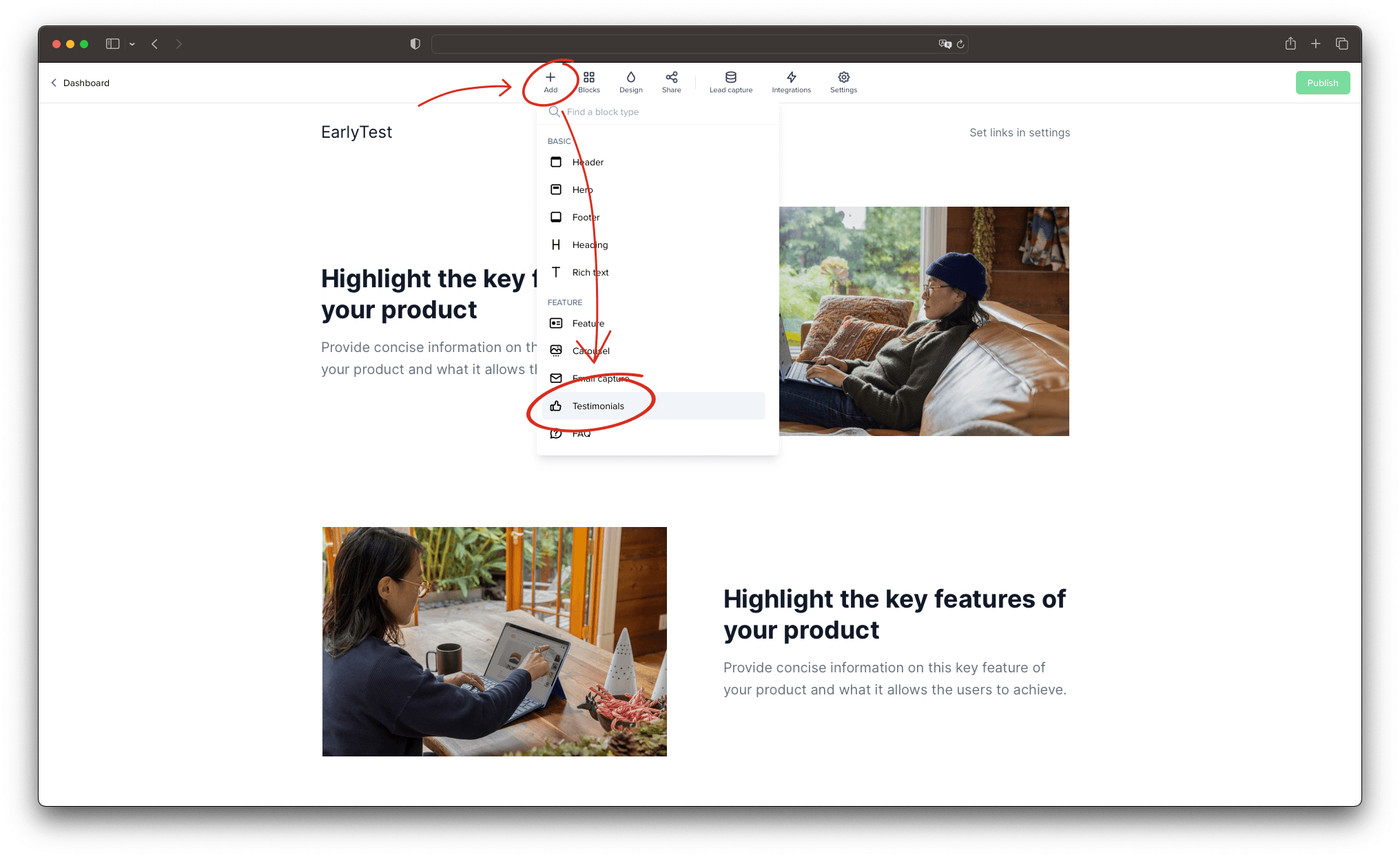 Step - 2: Insert custom HTML