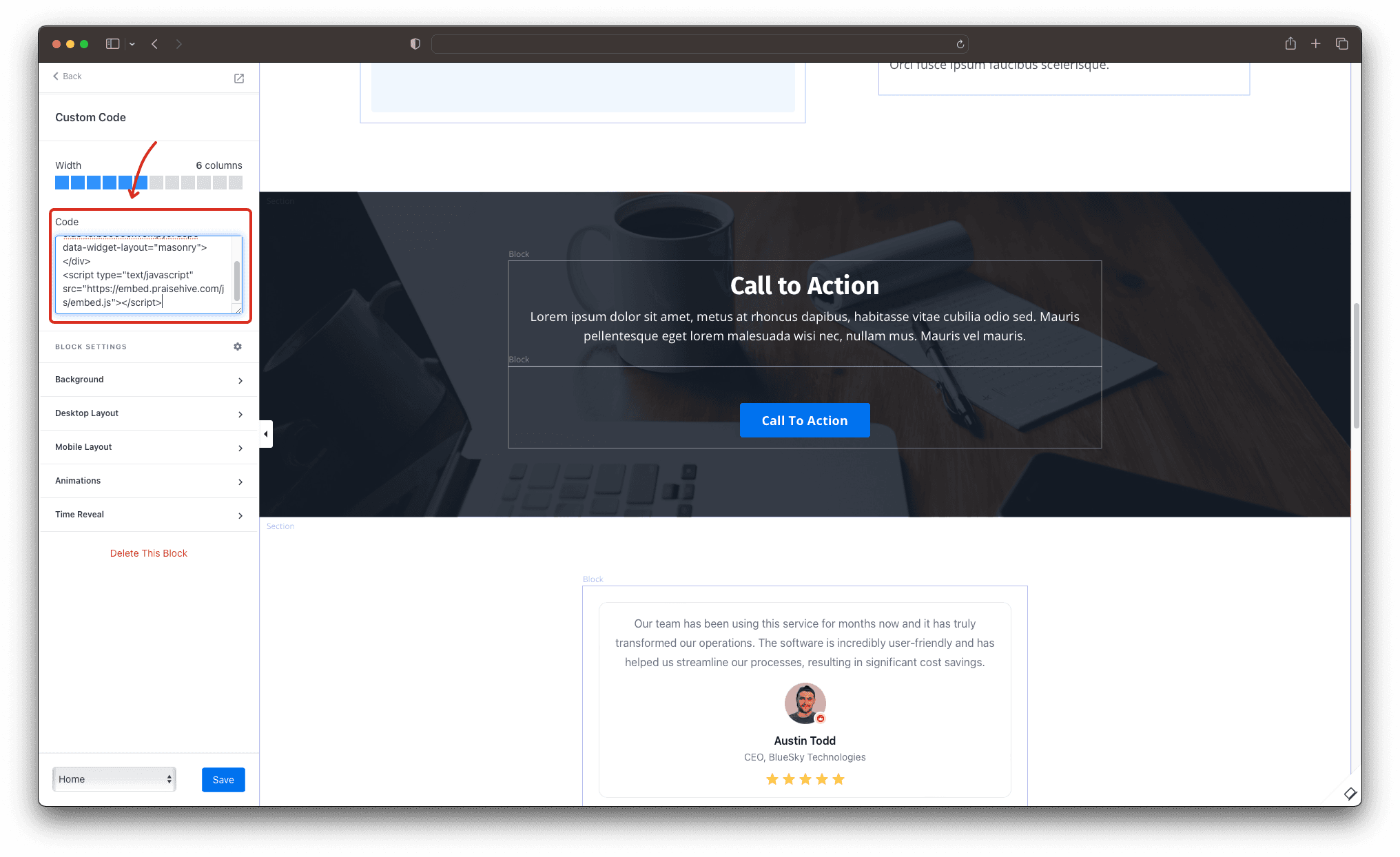 Step - 2: Paste the embeddable code